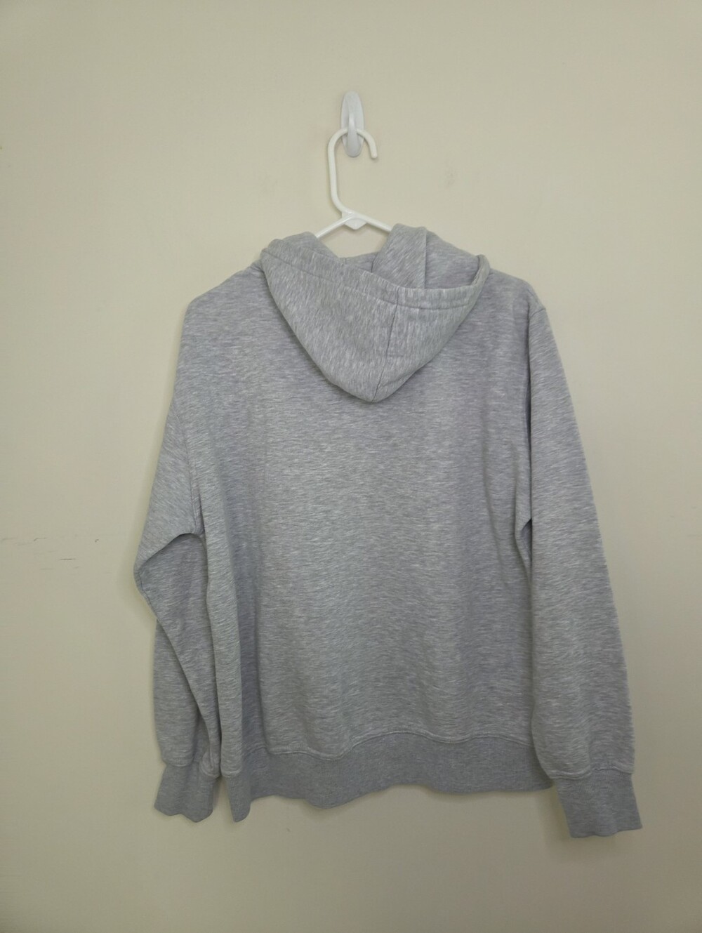 Gray Smile Hooded Pullover Sz Medium - Picture 2 of 5